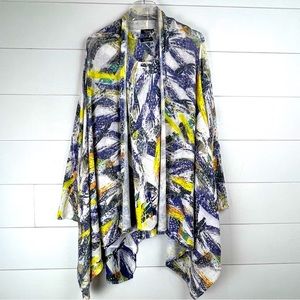 INOAH Size XS/S Knit Tunic‎ Cardigan Set Handkerchief Art To Wear Oversized